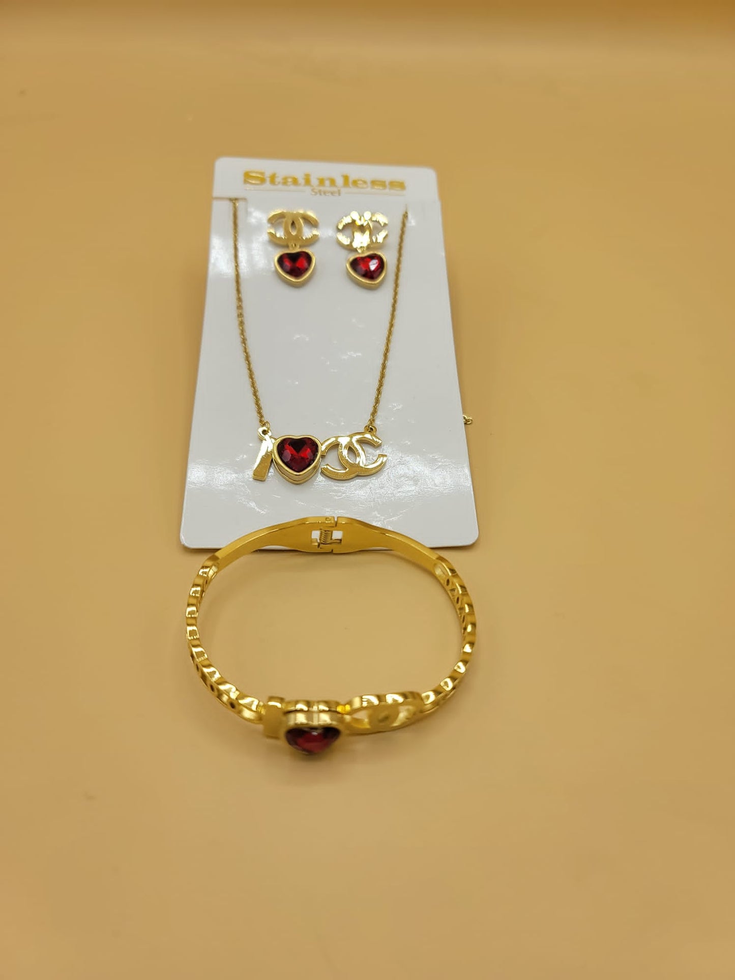 Set "I love cc" rojo