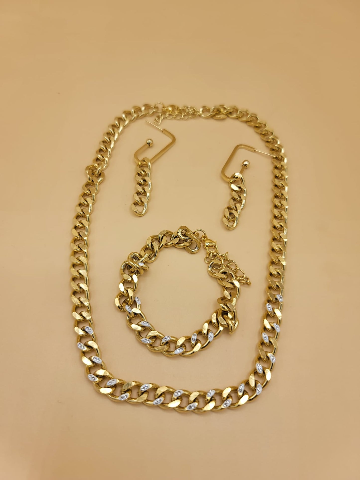 Set eslabones dorados